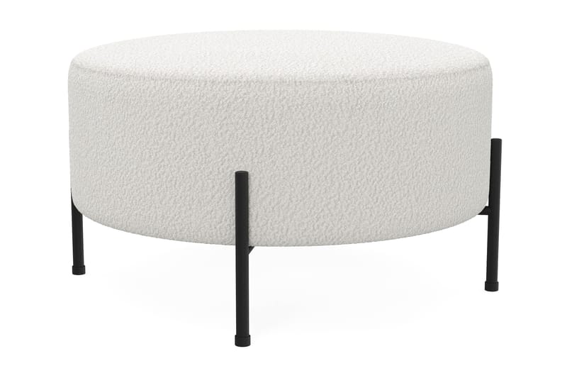 Menard Compact Sittpuff Rund 70 cm - Vit - Möbler - Fåtölj & stolar - Pall & puff - Sittpuff