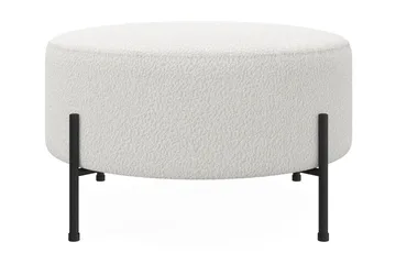 Menard Compact Sittpuff Rund 70 cm - Vit - Möbler - Fåtölj & stolar - Pall & puff - Sittpuff