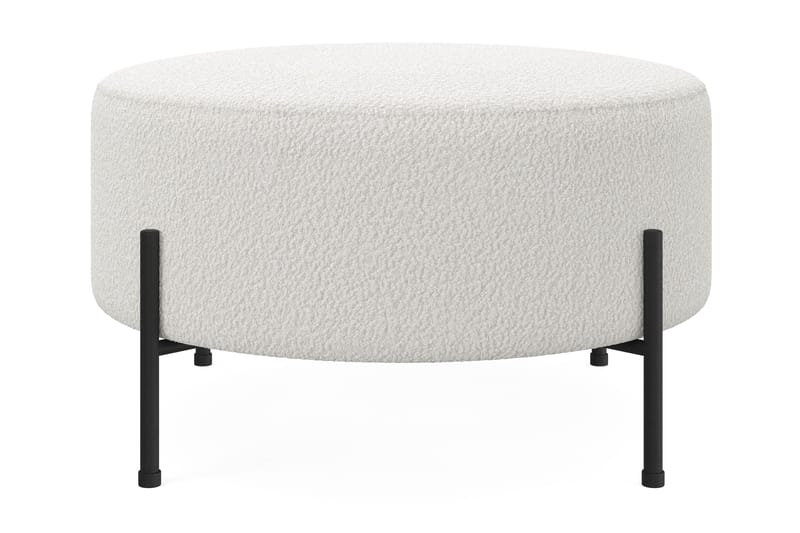 Menard Compact Sittpuff Rund 70 cm - Vit - Möbler - Fåtölj & stolar - Pall & puff - Sittpuff