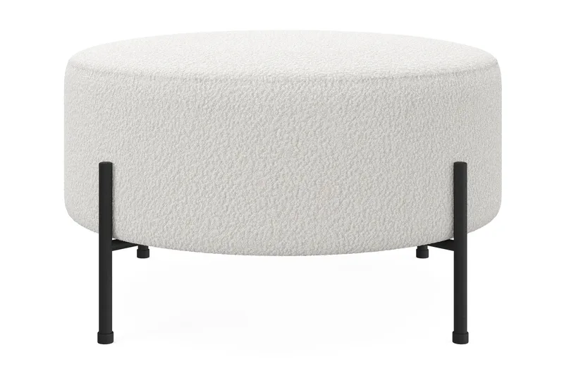 Menard Compact Sittpuff Rund 70 cm - Vit - Möbler - Fåtölj & stolar - Pall & puff - Sittpuff