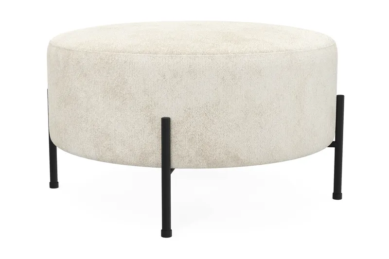 Menard Compact Sittpuff Rund 70 cm - Vit - Möbler - Fåtölj & stolar - Pall & puff - Sittpuff