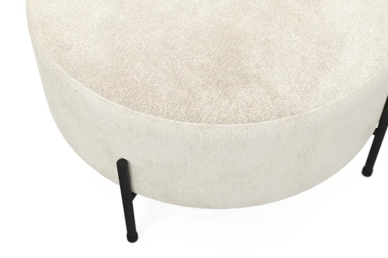 Menard Compact Sittpuff Rund 70 cm - Vit - Möbler - Fåtölj & stolar - Pall & puff - Sittpuff