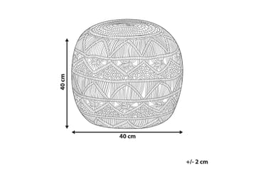 Mogilevsky Sittpuff 40x40 cm - Grå - Möbler - Fåtölj & stolar - Pall & puff - Sittpuff
