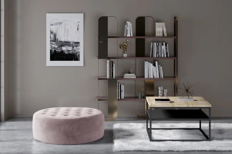 Montyda Sittpuff Rund - Rosa - Möbler - Fåtölj & stolar - Pall & puff - Sittpuff