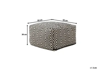 Mukki Sittpuff 50 cm - Svart - Möbler - Fåtölj & stolar - Pall & puff - Sittpuff