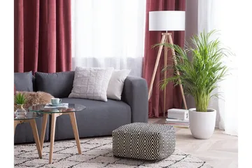 Mukki Sittpuff 50 cm - Svart - Möbler - Fåtölj & stolar - Pall & puff - Sittpuff