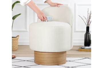 Muktan Sittpuff 47 cm - Cream - Möbler - Fåtölj & stolar - Pall & puff - Sittpuff