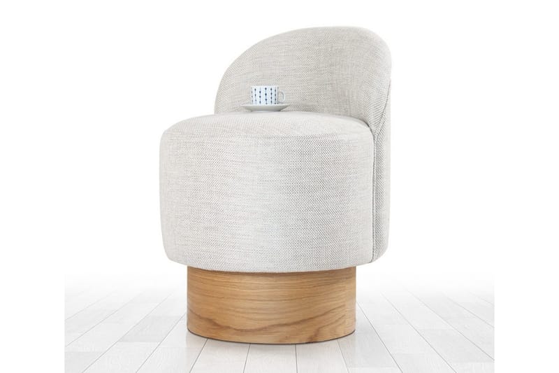 Muktan Sittpuff 47 cm - Ljusgrå - Möbler - Fåtölj & stolar - Pall & puff - Sittpuff