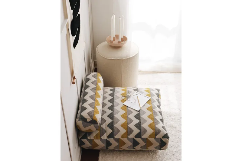 Munkad Sittpuff 70 cm - Flerfärgad - Möbler - Fåtölj & stolar - Pall & puff - Sittpuff