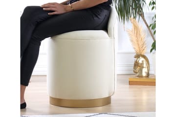 Murwillumbah Sittpuff 45 cm - Beige - Möbler - Fåtölj & stolar - Pall & puff - Sittpuff