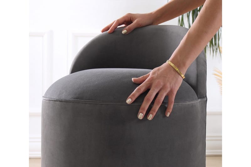 Murwillumbah Sittpuff 45 cm - Mörkgrå - Möbler - Fåtölj & stolar - Pall & puff - Sittpuff