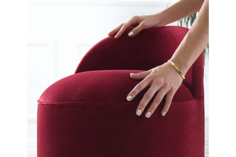 Murwillumbah Sittpuff 45 cm - Röd - Möbler - Fåtölj & stolar - Pall & puff - Sittpuff