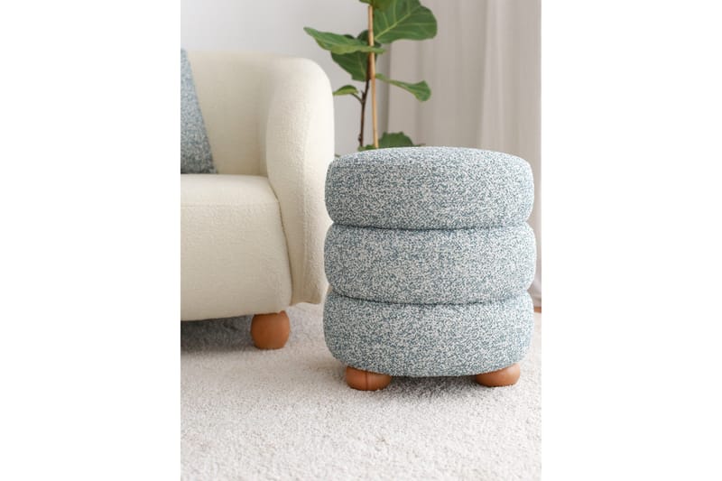 Musibat Sittpuff 42 cm - Blå - Möbler - Fåtölj & stolar - Pall & puff - Sittpuff