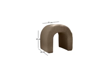 Nagar Sittpuff 51 cm - Brun - Möbler - Fåtölj & stolar - Pall & puff - Sittpuff