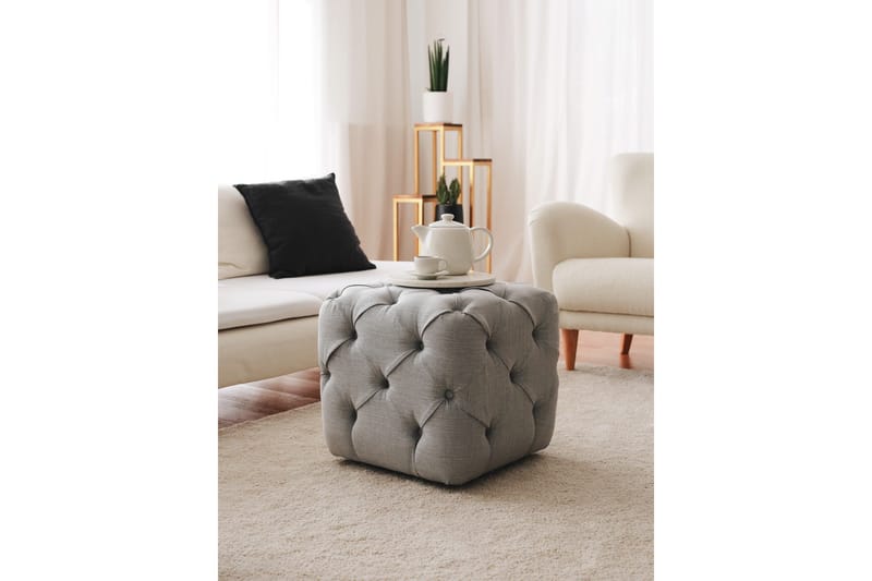 Naman Sittpuff 48 cm - Grå - Möbler - Fåtölj & stolar - Pall & puff - Sittpuff