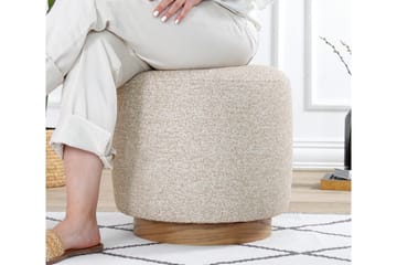Namra Sittpuff 45 cm - Beige - Möbler - Fåtölj & stolar - Pall & puff - Sittpuff