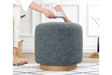 Namra Sittpuff 45 cm - Grå - Möbler - Fåtölj & stolar - Pall & puff - Sittpuff