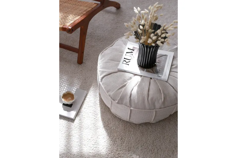 Nanhe Sittpuff 60 cm - Ljusgrå - Möbler - Fåtölj & stolar - Pall & puff - Sittpuff