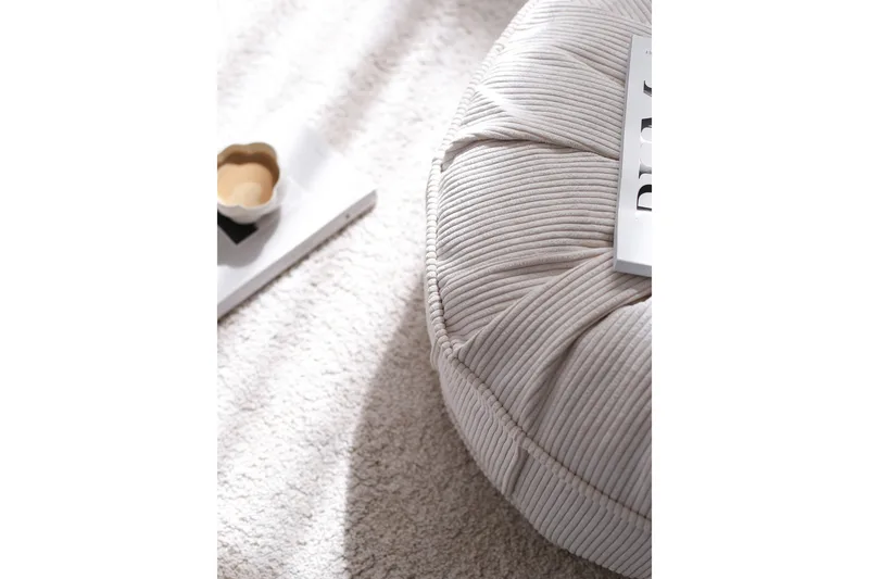 Nanhe Sittpuff 60 cm - Ljusgrå - Möbler - Fåtölj & stolar - Pall & puff - Sittpuff