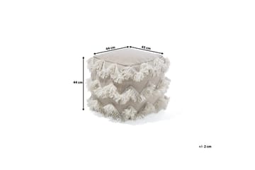 Nashik Sittpuff 45 cm - Beige - Möbler - Fåtölj & stolar - Pall & puff - Sittpuff