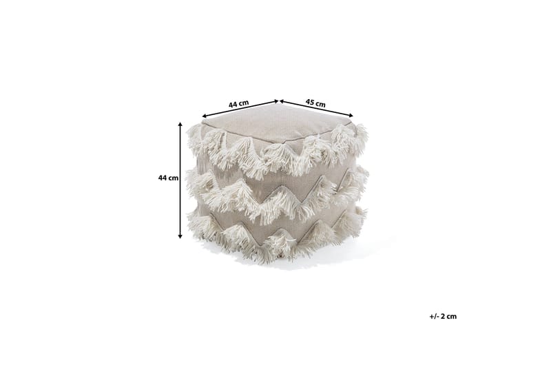 Nashik Sittpuff 45 cm - Beige - Möbler - Fåtölj & stolar - Pall & puff - Sittpuff