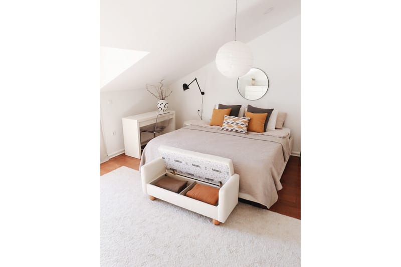 Natsuko Sittpuff 115 cm - Vit - Möbler - Fåtölj & stolar - Pall & puff - Sittpuff