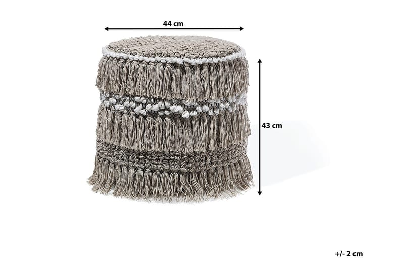 Noida Sittpuff 44 cm - Beige - Möbler - Fåtölj & stolar - Pall & puff - Sittpuff