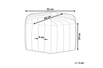 Oakbrook Sittpuff - Gul - Möbler - Fåtölj & stolar - Pall & puff - Sittpuff