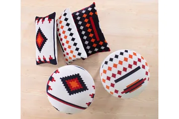 Opelousas Sittpuff 46 cm - Vit - Möbler - Fåtölj & stolar - Pall & puff - Sittpuff