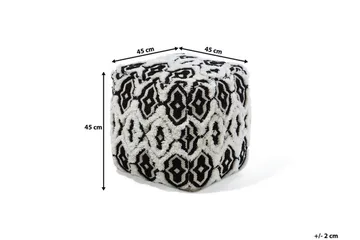 Orai Sittpuff 45 cm - Svart - Möbler - Fåtölj & stolar - Pall & puff - Sittpuff