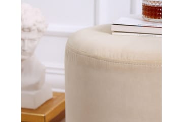 Owensboro Sittpuff 40 cm - Beige - Möbler - Fåtölj & stolar - Pall & puff - Sittpuff