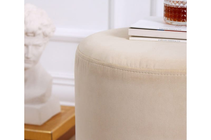 Owensboro Sittpuff 40 cm - Beige - Möbler - Fåtölj & stolar - Pall & puff - Sittpuff