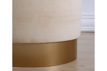 Owensboro Sittpuff 40 cm - Beige - Möbler - Fåtölj & stolar - Pall & puff - Sittpuff