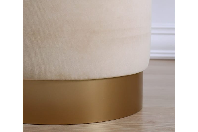 Owensboro Sittpuff 40 cm - Beige - Möbler - Fåtölj & stolar - Pall & puff - Sittpuff