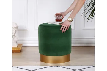 Owensboro Sittpuff 40 cm - Grön - Möbler - Fåtölj & stolar - Pall & puff - Sittpuff