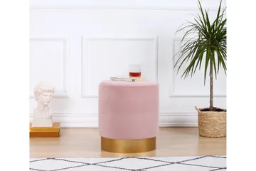 Owensboro Sittpuff 40 cm - Rosa - Möbler - Fåtölj & stolar - Pall & puff - Sittpuff