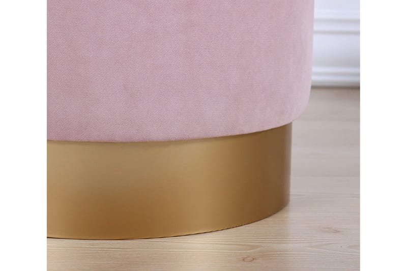 Owensboro Sittpuff 40 cm - Rosa - Möbler - Fåtölj & stolar - Pall & puff - Sittpuff