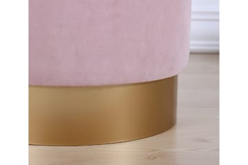 Owensboro Sittpuff 40 cm - Rosa - Möbler - Fåtölj & stolar - Pall & puff - Sittpuff