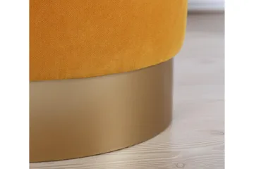 Owensboro Sittpuff 40 cm - Senapsgul - Möbler - Fåtölj & stolar - Pall & puff - Sittpuff