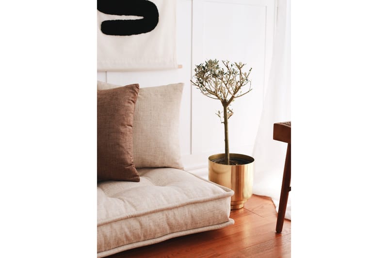 Parul Sittpuff 100 cm - Cream - Möbler - Fåtölj & stolar - Pall & puff - Sittpuff