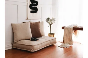 Parul Sittpuff 100 cm - Cream - Möbler - Fåtölj & stolar - Pall & puff - Sittpuff