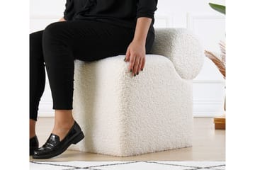 Patava Sittpuff 45 cm - Vit - Möbler - Fåtölj & stolar - Pall & puff - Sittpuff