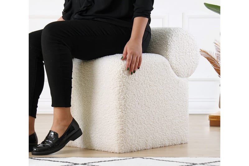 Patava Sittpuff 45 cm - Vit - Möbler - Fåtölj & stolar - Pall & puff - Sittpuff