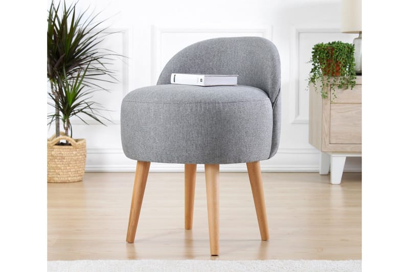 Philippi Sittpuff 42 cm - Grå - Möbler - Fåtölj & stolar - Pall & puff - Sittpuff