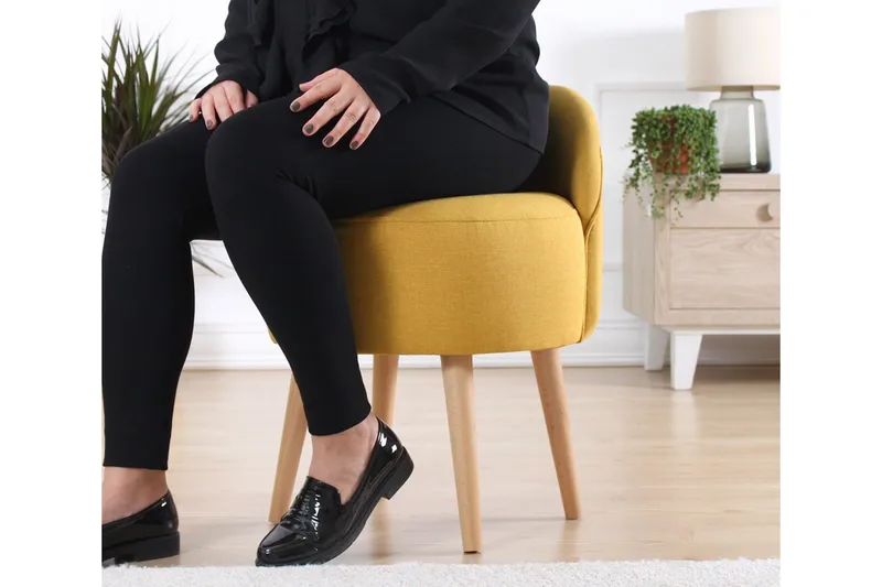 Philippi Sittpuff 42 cm - Gul - Möbler - Fåtölj & stolar - Pall & puff - Sittpuff