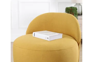 Philippi Sittpuff 42 cm - Gul - Möbler - Fåtölj & stolar - Pall & puff - Sittpuff