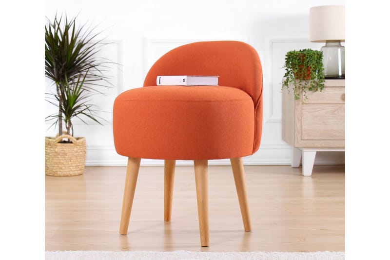 Philippi Sittpuff 42 cm - Orange - Möbler - Fåtölj & stolar - Pall & puff - Sittpuff