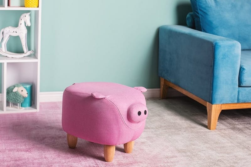 Piggy Sittpuff 50 cm - Rosa - Möbler - Fåtölj & stolar - Pall & puff - Sittpuff