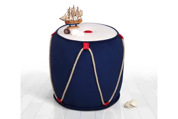 Redlands Sittpuff 42 cm - Blå - Möbler - Fåtölj & stolar - Pall & puff - Sittpuff