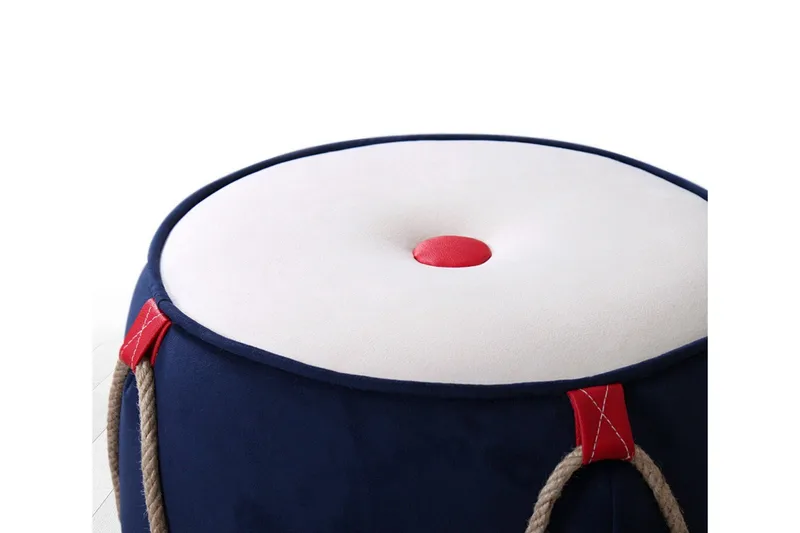 Redlands Sittpuff 42 cm - Blå - Möbler - Fåtölj & stolar - Pall & puff - Sittpuff